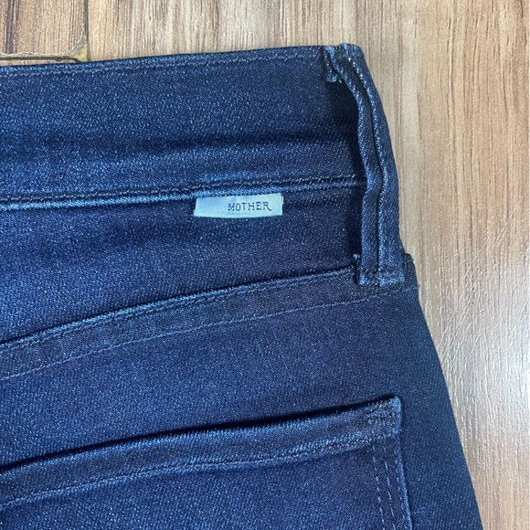 MOTHER The Mid Rise Dazzler Ankle Wash Now or Never Dark Blue Size 26 - Picture 7 of 12